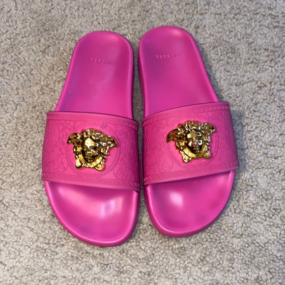 Versace Shoes - COPY - Pink Versace slides